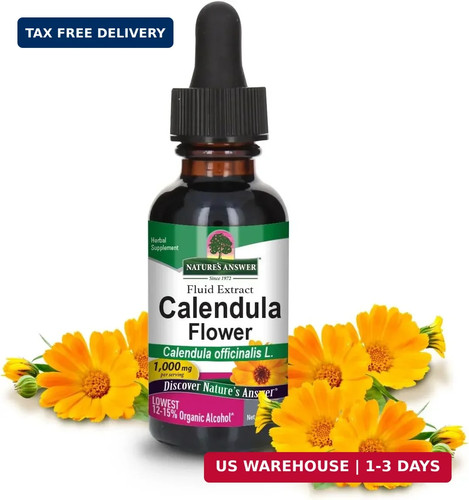 Calendula flower with organic - with,
